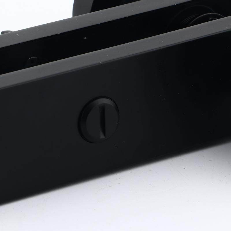 三杆手锁执室内酒店卫生间锁黑色门机20045械门锁欧式房门通道门