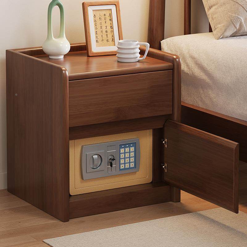 能免安指装纹密码保险柜HGBX111#小型卧室一实木床头柜保体险箱智,基础建材,层板拖,淘宝优惠券,粉丝福利购,淘宝优惠卷