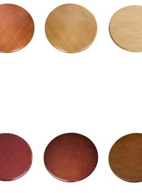 A木餐523fS2ZW桌台圆桌转盘圆形家用旋实转圆盘酒橡胶木台面桌面