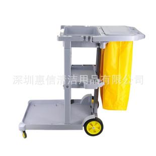 超多功能用途保洁车宝酒店大堂客D房餐厅清洁服带盖手774推车务-1
