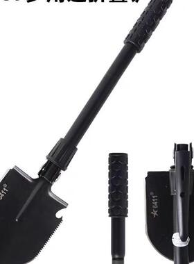 6411钓户外便携兵多用工兵铲Q009小号折703叠工锹垂车途载露营铲