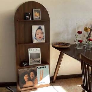 中古杂志架落地书客架置厅ins复古书报架靠墙报刊物架宣默认项展