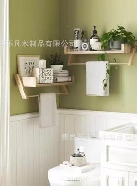 木质厨房一字板置物架隔墙ybf1105上调调料架电视味墙壁板挂搁收