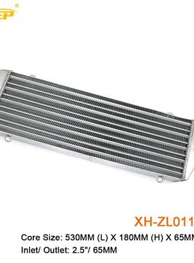 汽车改装中冷器通用530x180x76-65MM进气涡轮增压散热器铝制管式