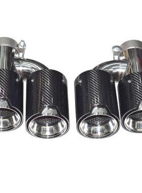 适用于宝马通用系列排气管切割改装碳纤MP款一出二四出H型尾喉M嘴