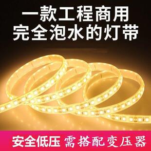 水下工程款24V灯带led灯带条灌胶户外泳池水下防水防晒软灯带室外