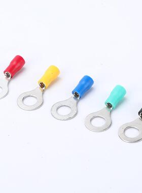 R1.25-6V压接线LLE端子圆形O型OT型端头预绝缘铜鼻冷子1000只