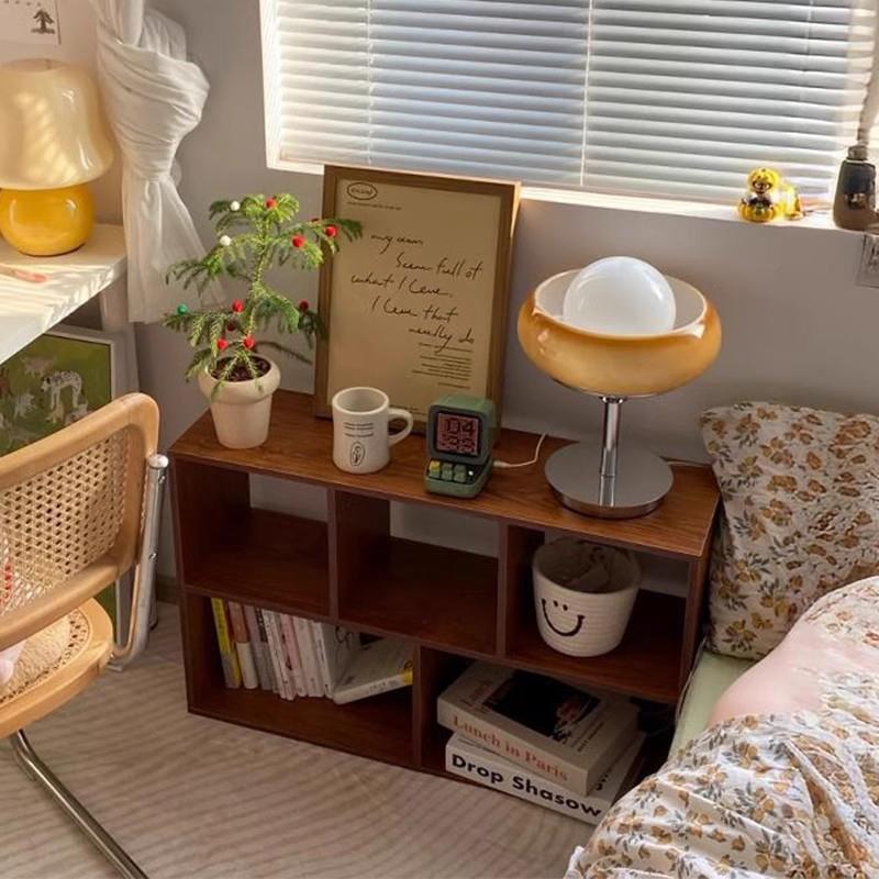 床墙边置L159SL1物架落地网红床头格子柜卧室靠柜陈架矮展示列柜