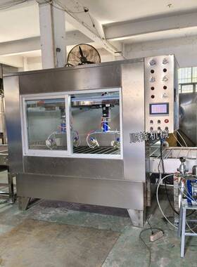 自动喷涂机手转感油胶在线往复喷漆机木板金属水KBX件水帘式往复