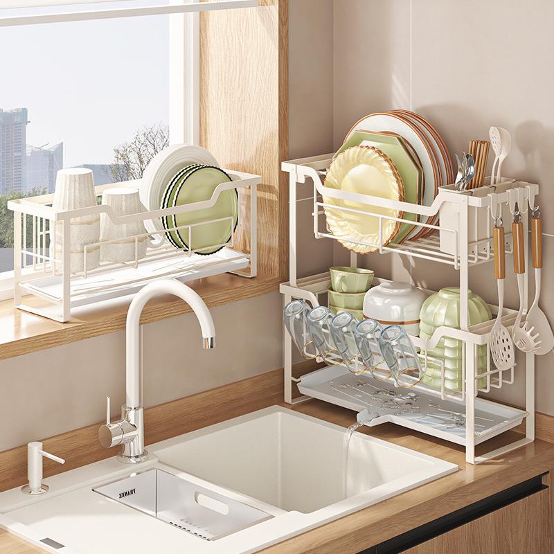 房碗碟收纳架窄USI款层沥水碗架碗厨盘架边收纳架水槽水池窄沥双