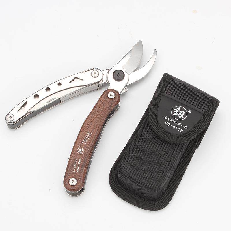 釰福工具F刀O-411多功能园冈8户外园林剪多种使用组折叠式修枝合
