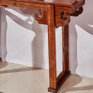 801茂松红木家具刺猬紫木实小条案桥台式中玄檀关明式平头案简约