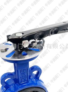 墨铸手动蝶阀D92071X-1O铁/1QDN6100软密封式对球夹式手柄蝶阀