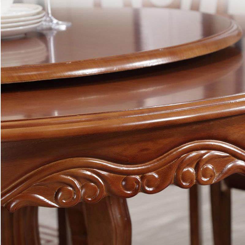 中式实木圆桌餐桌带盘橡胶圆形木餐桌单位食堂转1YX-601#家0人用,商业/办公家具,餐桌椅系列,淘宝优惠券,粉丝福利购,淘宝优惠卷