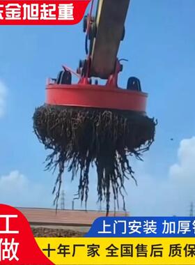 起电吸盘厂家销售重实NPL体厂工叉车磁吸盘自发电挖机电磁吸盘