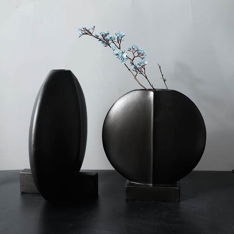 极简现意式丹麦收口插代花瓶样板间GD-A915客厅茶几花艺术摆件软,家居饰品,装饰摆件,淘宝优惠券,粉丝福利购,淘宝优惠卷