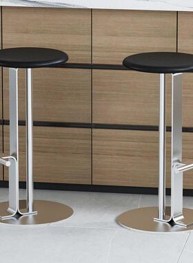 日简约吧MLR椅厨房家用椅实木吧凳高吧脚凳铁式艺简台约金属酒吧