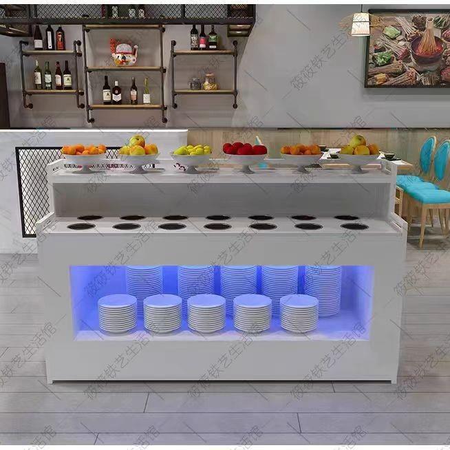 火锅料店自助料调料台商用F1188蘸柜麻辣烫串串香凉菜示柜简展约