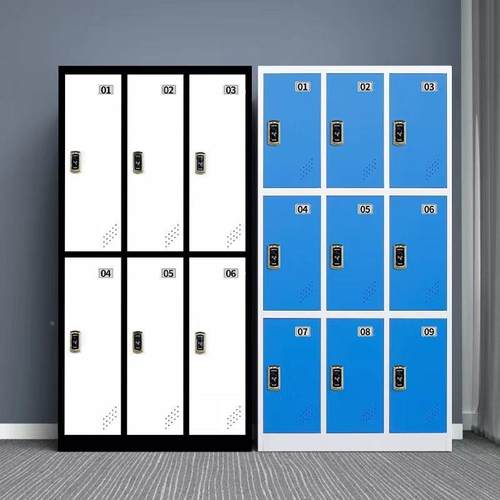 色员工柜更彩色更衣衣柜健身房存柜包柜浴室换衣子柜铁皮带感应锁