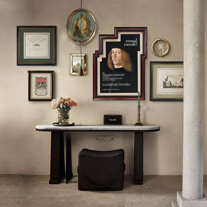 欧式小众装饰画式美轻奢古组艺合创意客厅壁画法HY-71式沙发术复