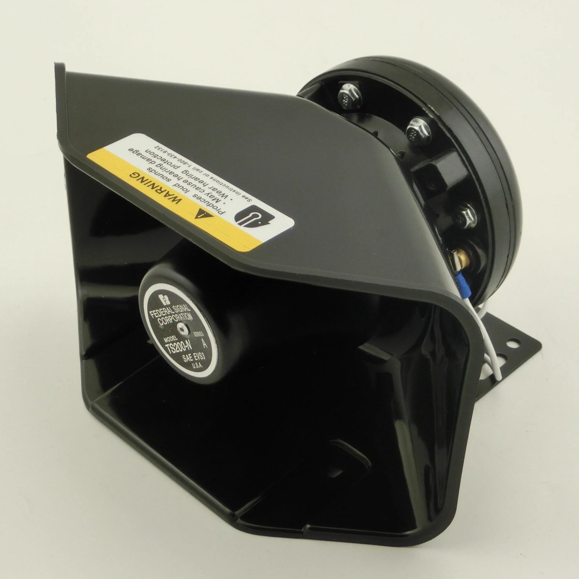 汽车警报器200W300W400W600W800瓦车载扬声器12V24伏通用黑锋喇叭