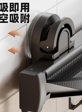 吸盘式晾晒网置LQC物架隐形伸缩晒物网浴晾室吸盘式置架伸缩兜置