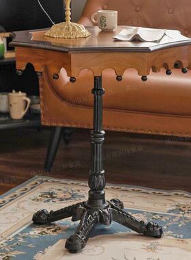 木旋转木桌复古实多边形马小桌子家用法式创小户型阳台茶HLW23-07