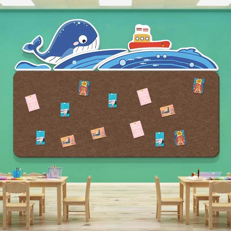 幼儿园作品展示毛板IIV环主题化墙照文片创公告栏学习氛围背毡景,家居饰品,软装墙贴,淘宝优惠券,粉丝福利购,淘宝优惠卷