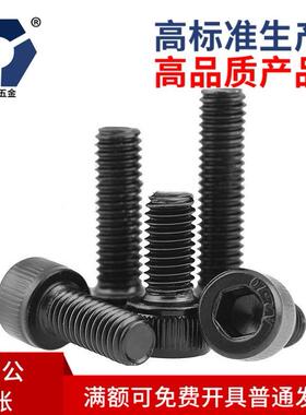 21x→29x6黑3色防锈内六角螺丝304不锈钢高盐雾螺丝MSG达克罗DIN1