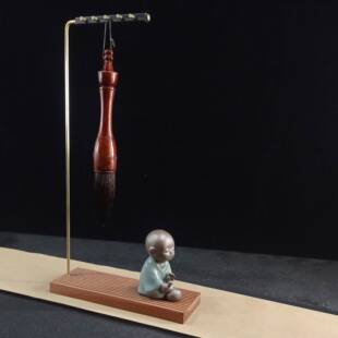 6款书法笔展示架毛笔架笔挂意笔笔架画毛笔架架晾笔架现代ZNP创简