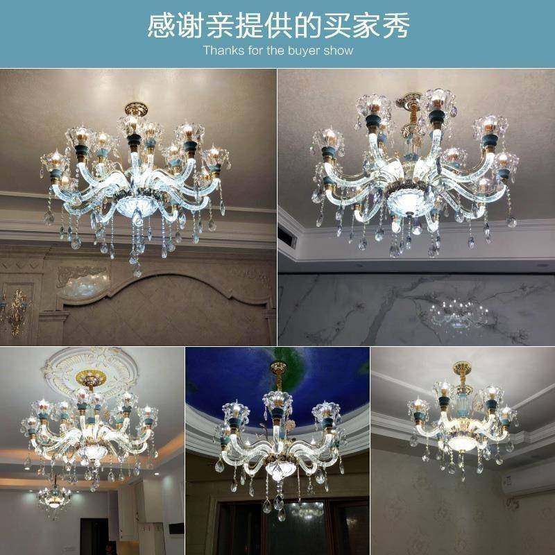 欧式水吊客档厅灯灯晶臂发光586卧室灯灯餐厅灯豪华高大气家用灯,家装灯饰光源,智能吊灯,淘宝优惠券,粉丝福利购,淘宝优惠卷
