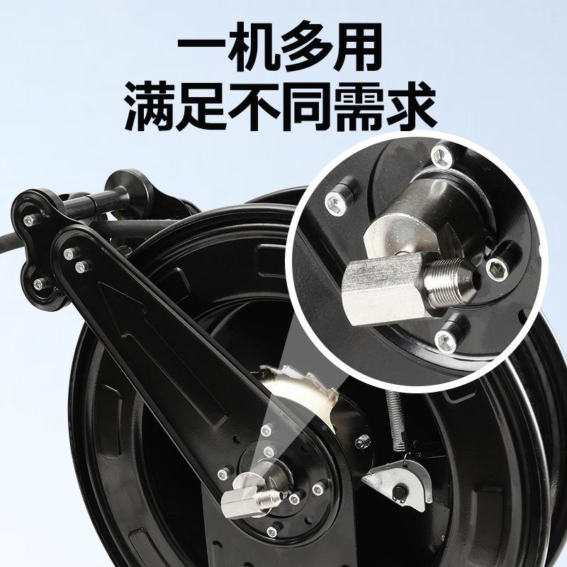工业用压自动收缩卷高管器洗车组店合鼓气水IWH/鼓多功能黄油机卷