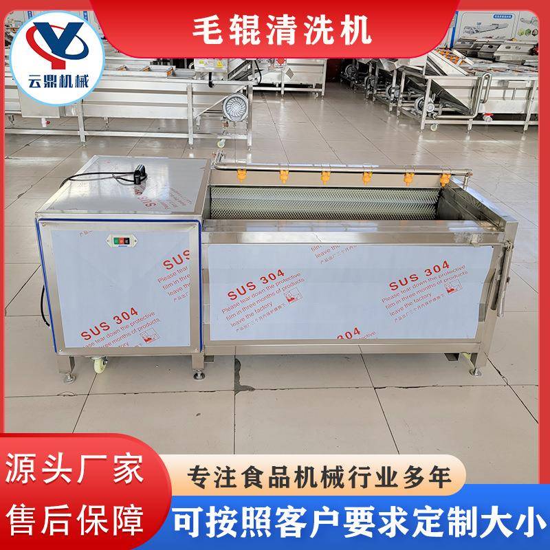 海蛎子洗扇去泥清机带鱼黑去鳞清洗机器GST全自动贝毛辊鱼清洗机