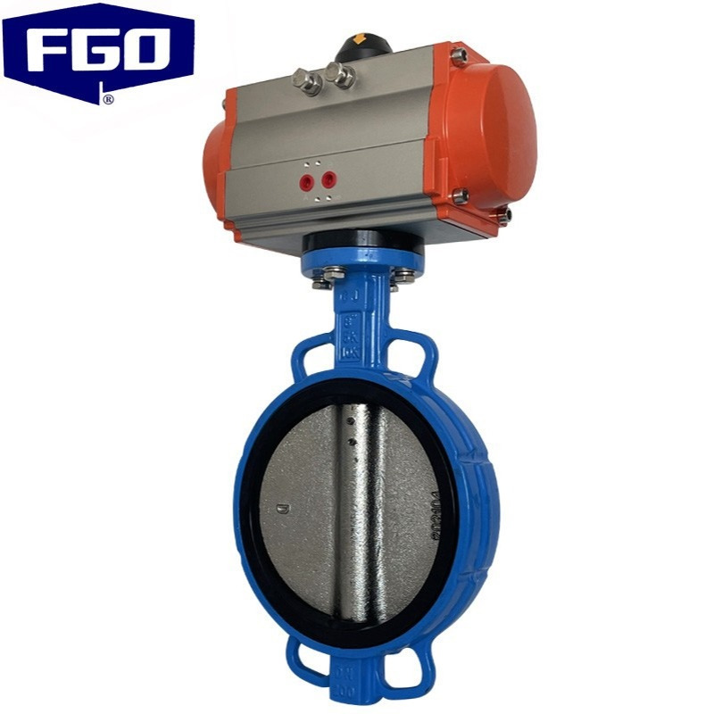 FGO 气动蝶阀 铸铁配橡胶软密封 D671X-16Q系列