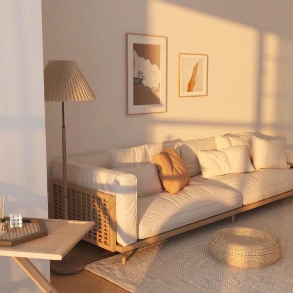 新中式实木铝合金布艺沙发客厅户外现代简约风样板房售楼部家具,住宅家具,户外沙发,淘宝优惠券,粉丝福利购,淘宝优惠卷