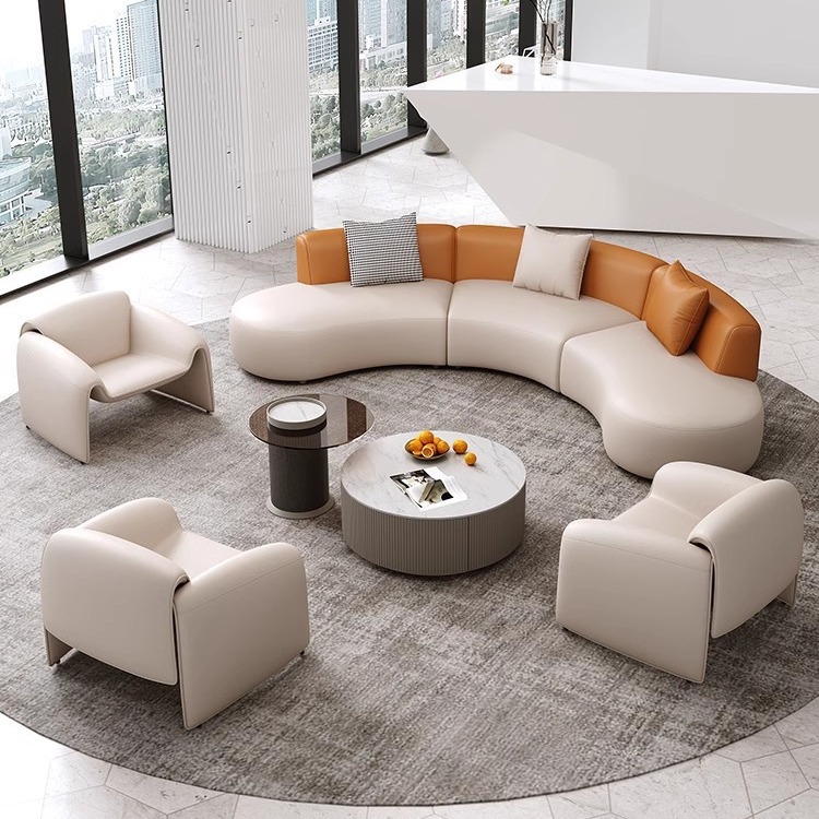 接待洽谈沙发酒店大堂卡座贵宾会所展厅大厅会客售楼处沙发组合
