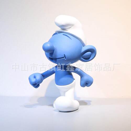 现代卡通儿艺童蓝房精灵仔雕塑售公楼处客厅玄关桌79493面艺术工