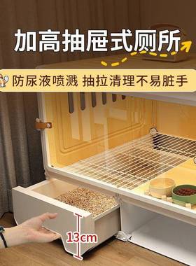 狗笼子带INB厕所分离一室厅一一宠物卫笼窝家小型犬泰迪柯用基狗