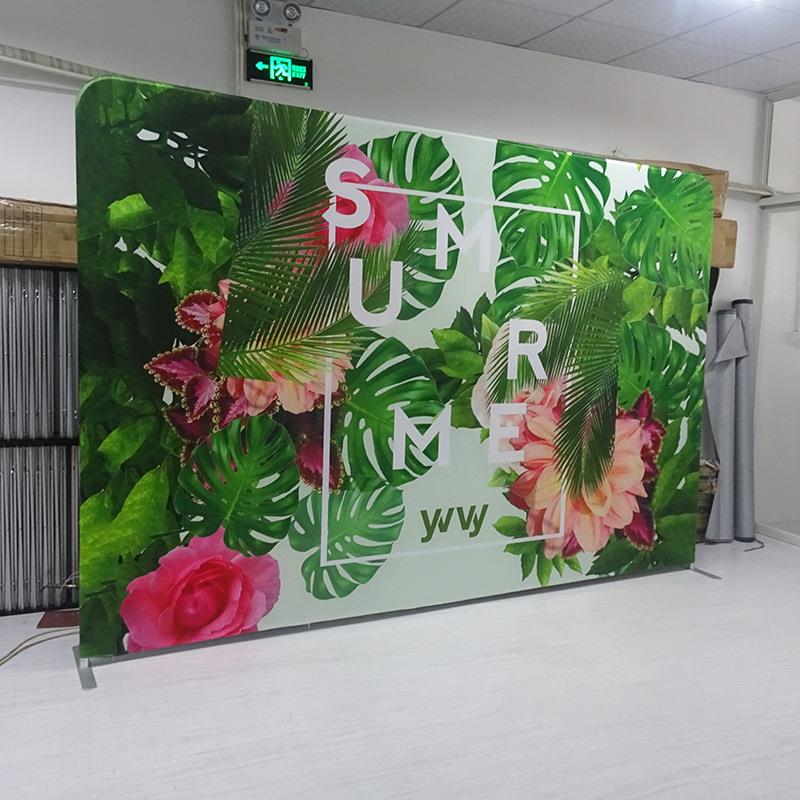 海快幕签到展示示背景合影展示道具会议指牌布艺背景上秀KB-LW板