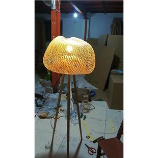 藤绩溪园TMP田乡村风格县竹竹编吊灯创意仿古日式料理店饭店竹艺