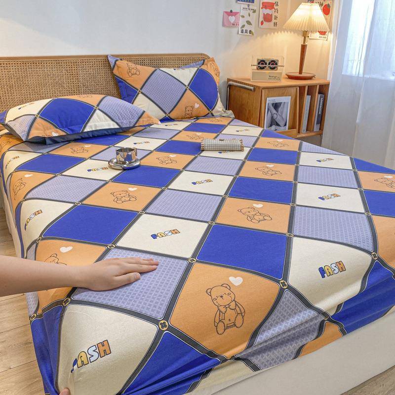 959纯棉单加厚磨梦毛床笠件家用套全棉席思床垫保护罩全包床套床