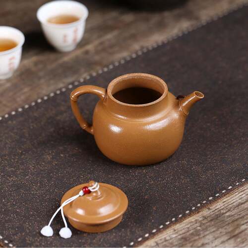 分原销宜兴砂壶紫手工双制作矿金降坡色逸竹家用高端261茶壶茶具