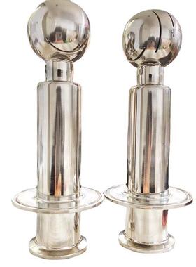 不锈钢双卡清574洗430球3洗16L卫生级旋转喷淋罐器快接卡箍快装