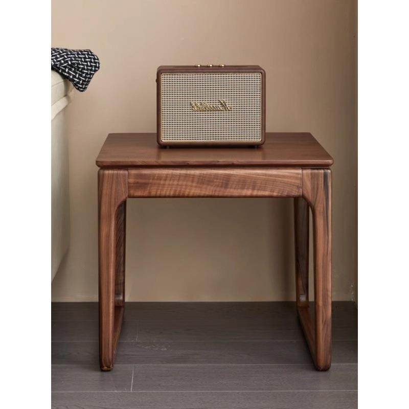 北美黑胡桃木实形木炕茶MN-BJ001几沙发边几几方小茶桌飘窗几角榻