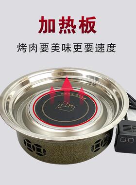 日式上盆LQL电烤炉韩式烧肉台炉加电热板商电炉用自助烤肉炉陶炉