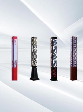 D景观灯柱户外3米小绿区别墅花园XWR广方形道路LE灯防水化场庭院3