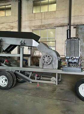 油电两用锤式碎机废旧XZB混石凝土破碎制砂机矿卵石破砂车粉碎制