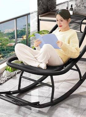 UVD摇摇宽椅椅庭院逍遥加藤家编彩虹摇椅用客厅躺休闲