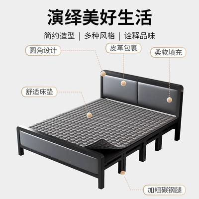 折叠床单人易固铁床加出租现代家用成XFX人简约午休床房简双人硬