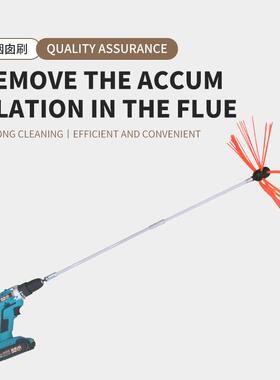 供欧美管道清刷洁工业厂Chim烟nea厨房清扫器清洗囱钢54丝刷